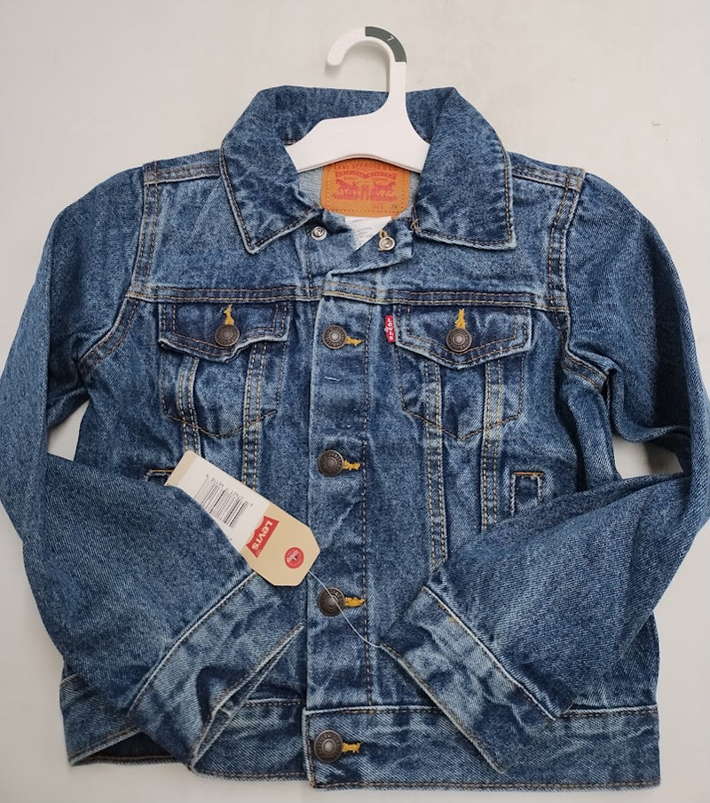 Levi's Boys' Denim Trucker Jacket - Bristol Medium Wash 7: