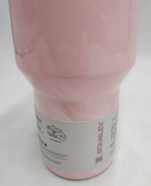 Stanley 40 oz Stainless Steel Ice Flow Flip Straw Pink Amethyst READ DESCRIPTION