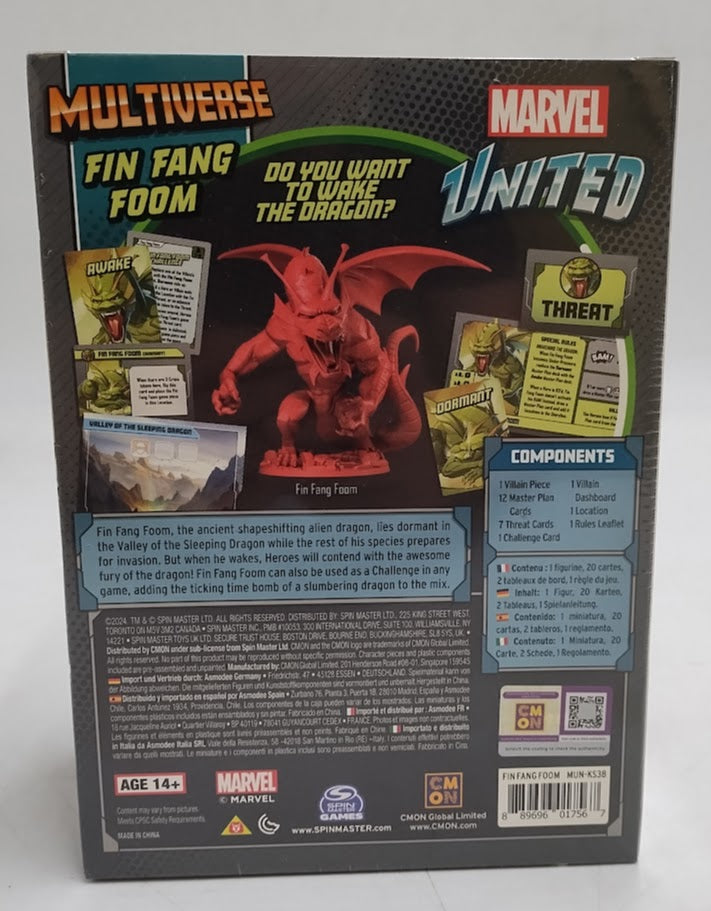 MARVEL UNITED MULTIVERSE FIN FANG FOOM KICKSTARTER EXCLUSIVE