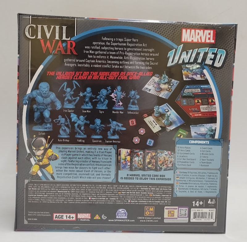 Marvel United Multiverse - Kickstarter Exclusive - Civil War 2024 Expansion