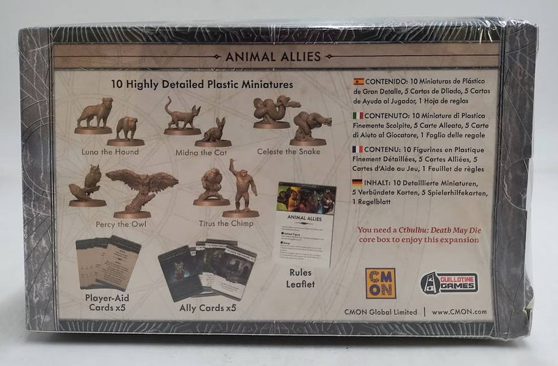 Cthulhu:Death May Die Fear of the Unknown Animal Allies New & Sealed SEE DETAILS