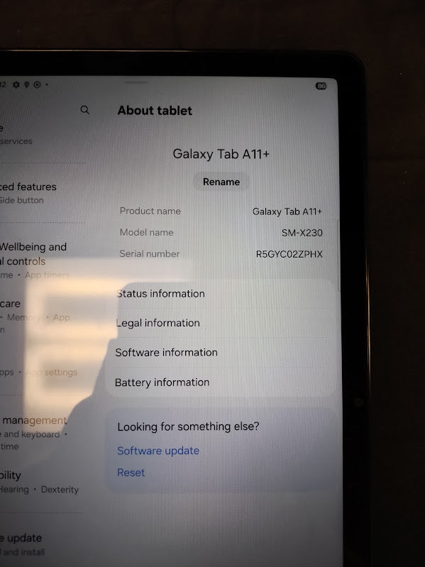 Samsung Galaxy Tab A11+ 11" Tablet with 128GB Storage - Graphite PRE-OWNED
