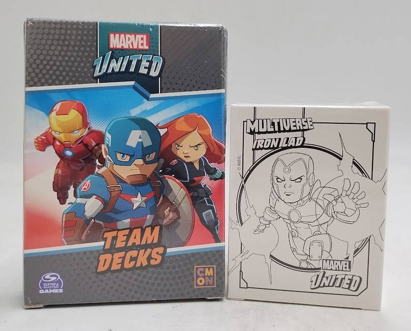 2 PACK!!!  Marvel United: Team Decks Expansion & Multiverse Iron Lad