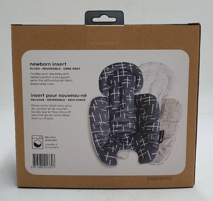 4moms Newborn Insert Reversible Plush - Dark Gray