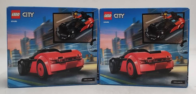 LOT OF 2!!! LEGO City EV Supercar Building Toy for Kids 60486