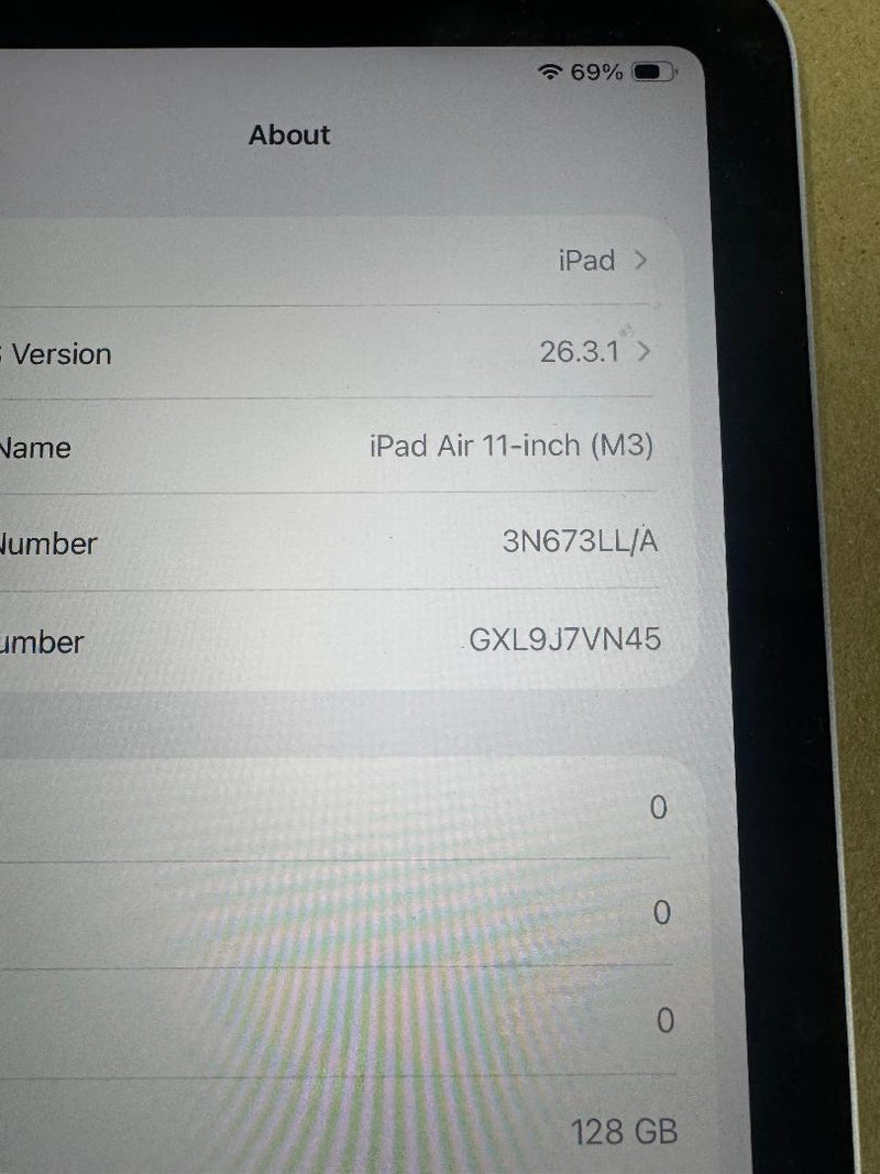 Apple 11-inch iPad Air (M3) Wi-Fi 128GB - Purple SEE DETAILS