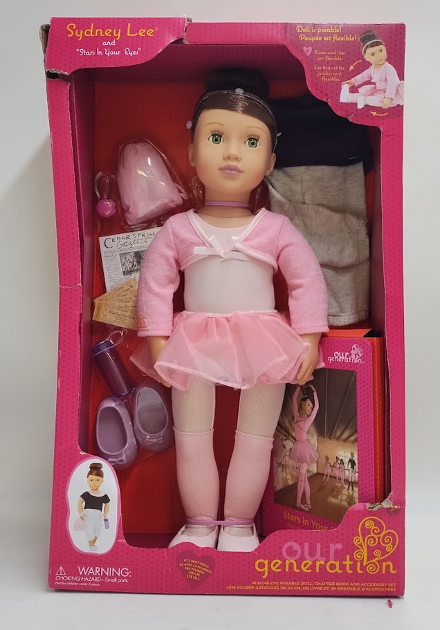 Our Generation Sydney Lee with Storybook & Outfit 18" Ballet Doll SEE DETAILS