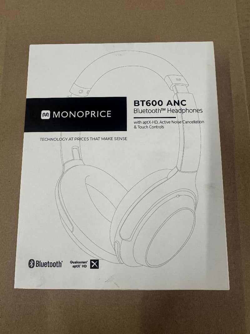 Monoprice BT-600ANC Bluetooth Over Ear Headphones