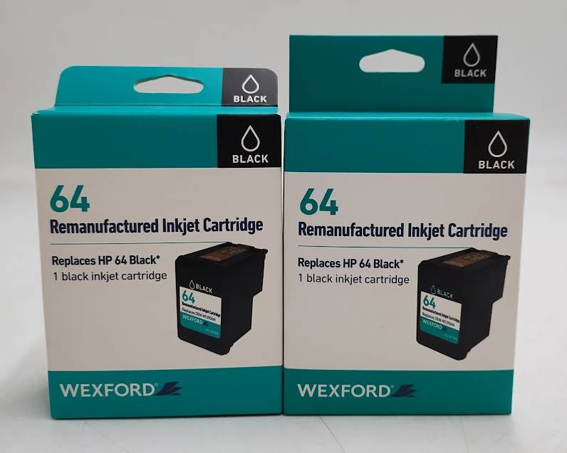 LOT OF 2!!! Wexford 64 Remanufactured Inkjet Cartridge