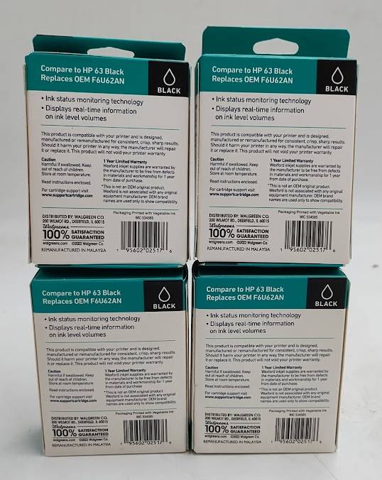 LOT OF 4!!! Wexford 63 Inkjet cartridge