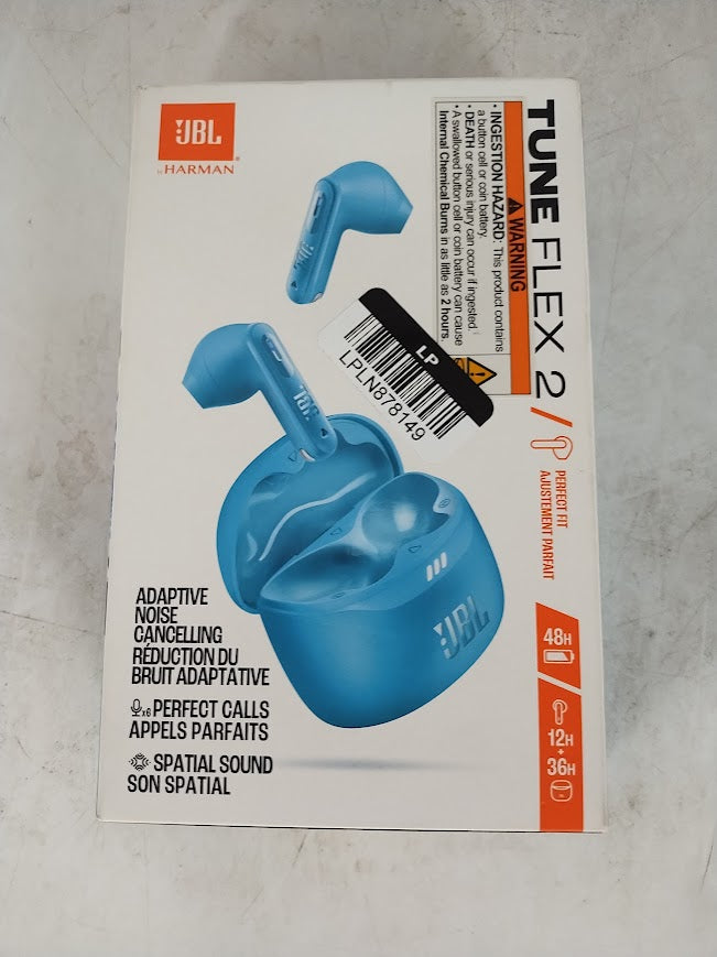 JBL Tune Flex 2 True Wireless Noise Cancelling Earbuds - Turquoise