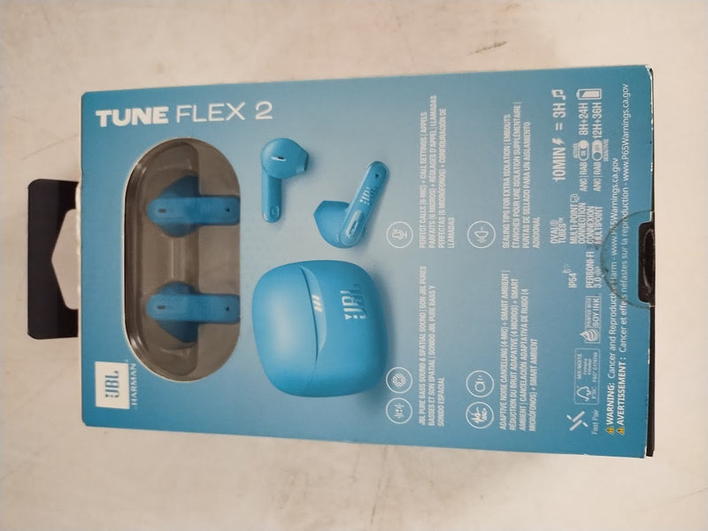 JBL Tune Flex 2 True Wireless Noise Cancelling Earbuds - Turquoise