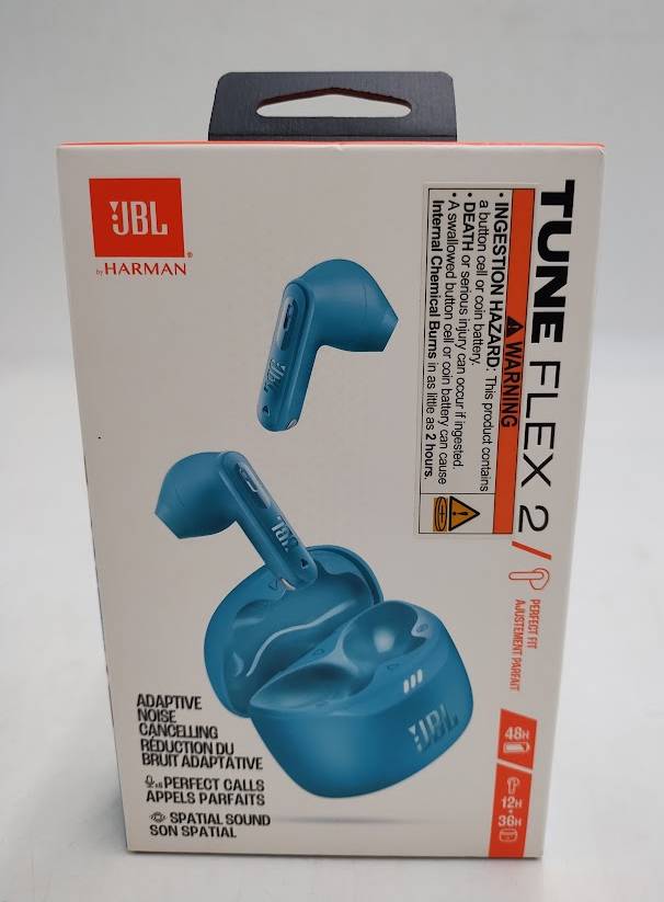 JBL Tune Flex 2 True Wireless Noise Cancelling Earbuds - Turquoise