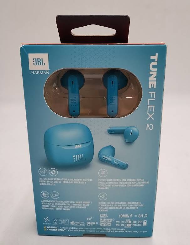 JBL Tune Flex 2 True Wireless Noise Cancelling Earbuds - Turquoise