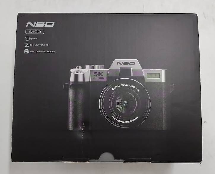 NBD S100F-BB-N5-B 5K Digital Camera 64MP OPEN BOX