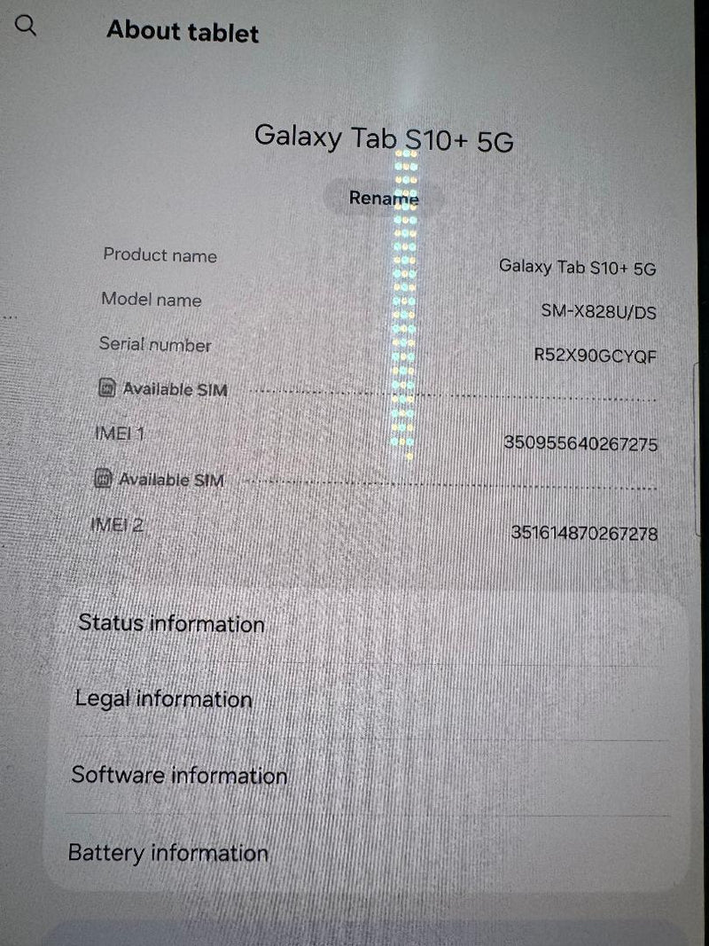 Samsung Galaxy Tab S10+ 5G (2024)(12.4) - 256GB,