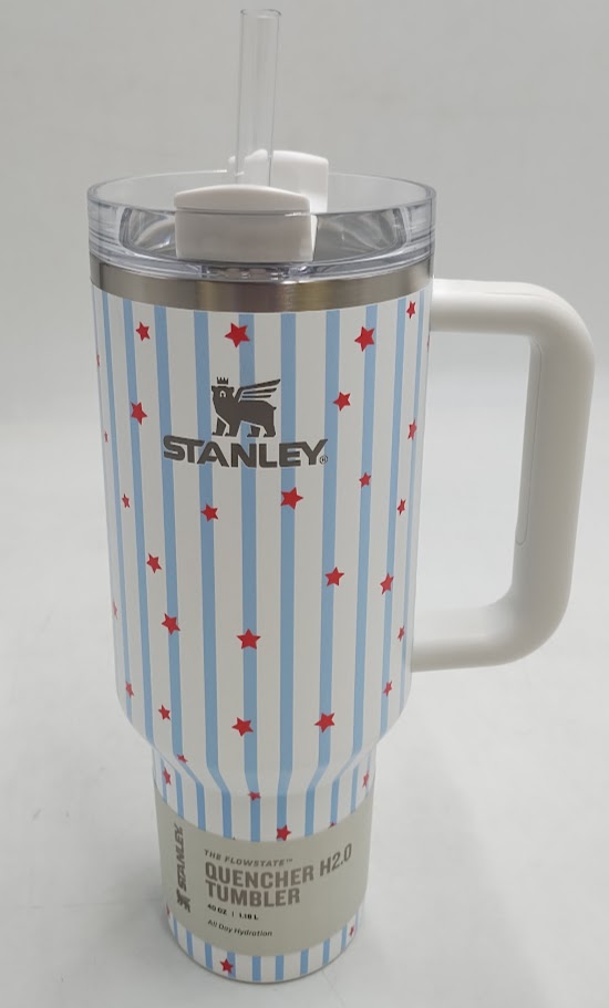 Stanley 40 oz H2.0 FlowState Quencher Tumbler - Blue Starry Stripes