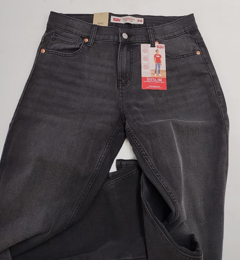 Levi's Boys' 511 Slim Fit Performance Jeans - Black 20