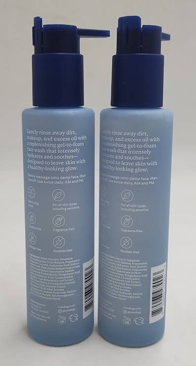 LOT OF 2 Curology Hydro+ Gel-to-Foam Cleanser - 5 fl oz