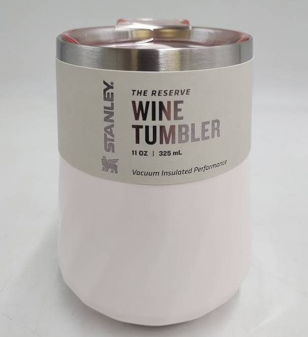Stanley 11oz Stainless Steel Swirl Wine Tumbler Rose Quartz - READ DESCRIPTION