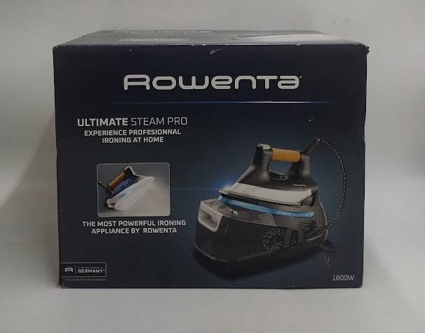 Rowenta Steam Station, 1800W, Stainless Steel Soleplate, Black