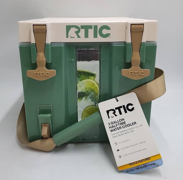 RTIC Outdoors 3 Gallon Halftime Cooler Beverage Dispenser - Sage Green SEE DETAILS