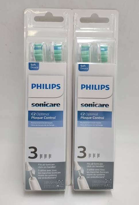 LOT OF 2!! Philips Sonicare Plaque Control Replacement Electric Toothbrush Head