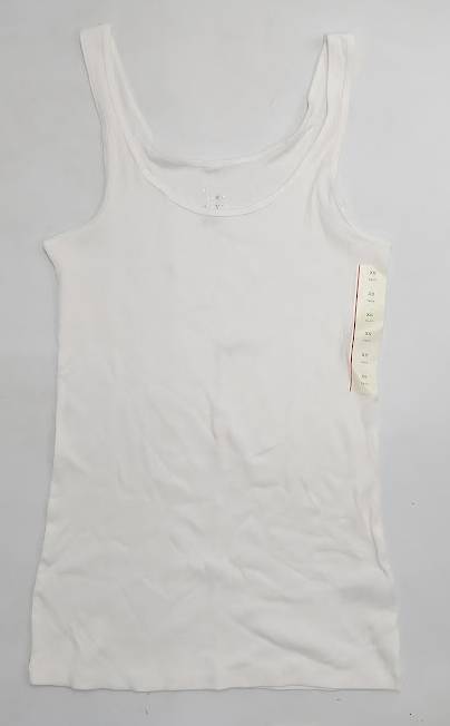 Women's Slim Fit Layered Tank Top - A New Day White XS - NO TAGS