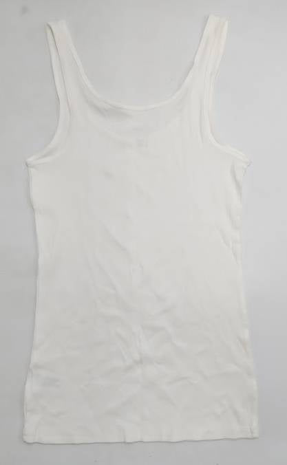 Women's Slim Fit Layered Tank Top - A New Day White XS - NO TAGS