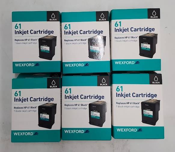 LOT OF 6!!! Wexford 61 Inkjet Cartridge OEM CH561WN