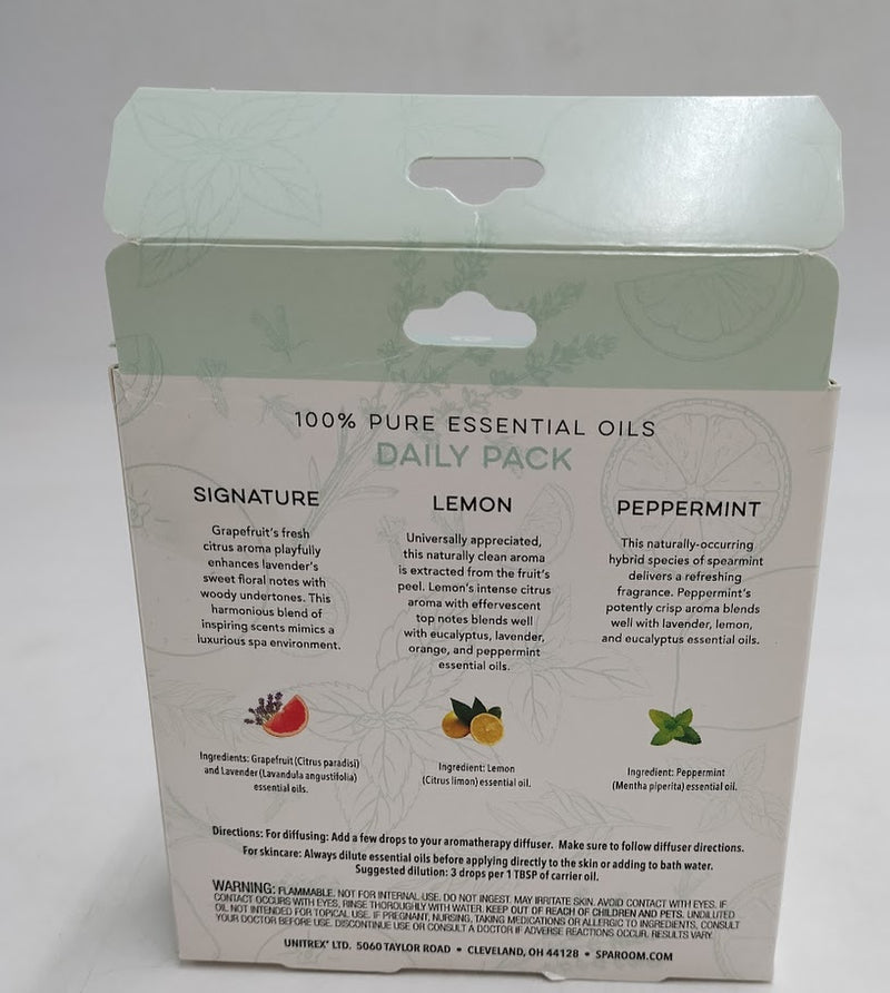 Daily Essential Oil 3pk 7.4ml - SpaRoom