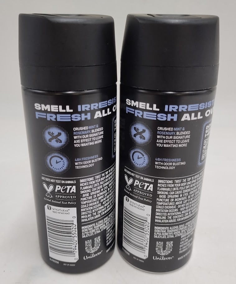 2 PACK AXE Phoenix 48-Hour Fresh Deodorant Body Spray - 4oz