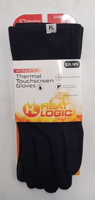 Heat Logic Women's Thermal Touchscreen Gloves S/M