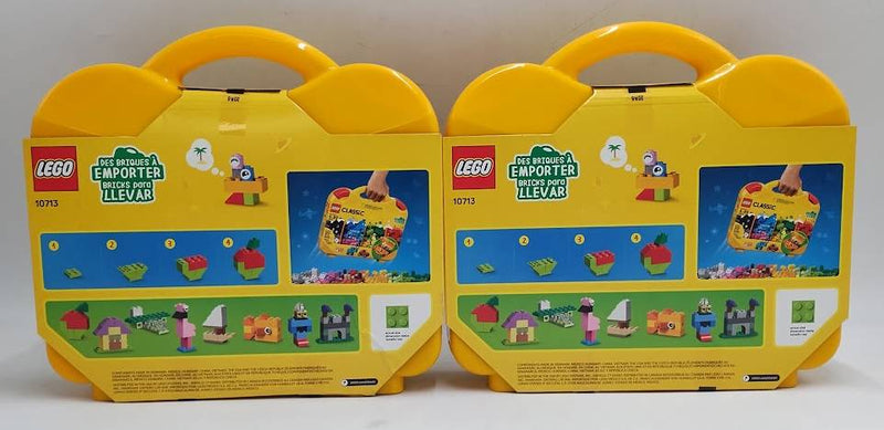LOT OF 2!!! LEGO Classic Creative Suitcase 10713