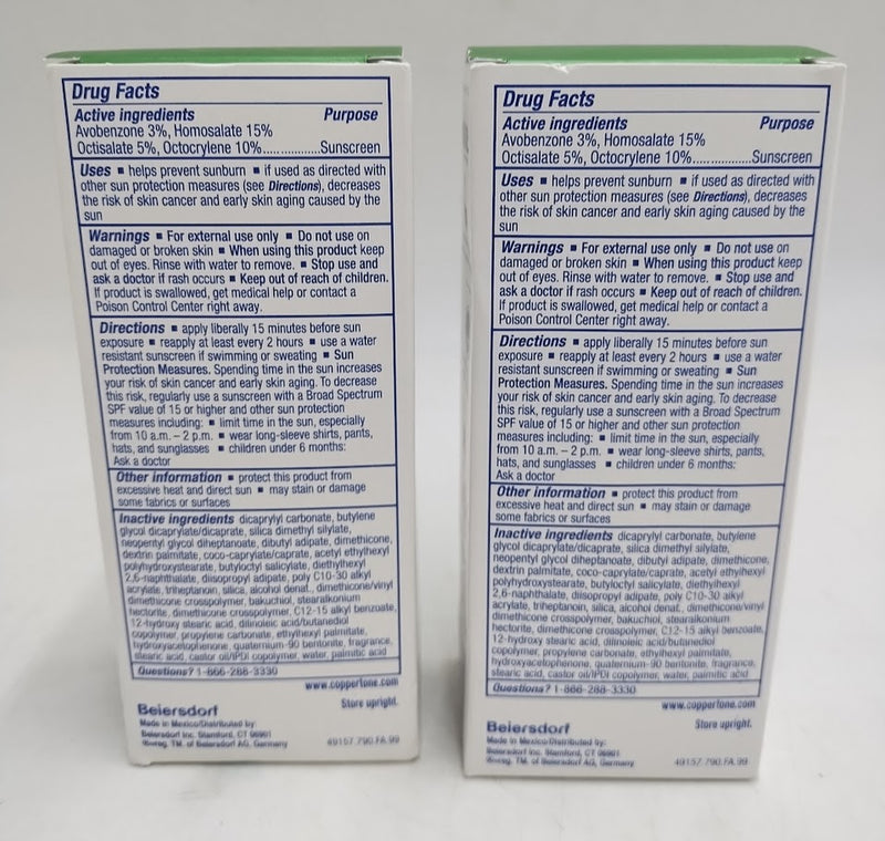 2 PACK Coppertone Age Defense Every Tone Face Sunscreen EXP: 01/27