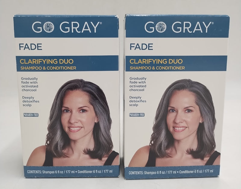 2 PACK Go Gray Clarifying Shampoo and Conditioner Duo - 6 fl oz/2ct