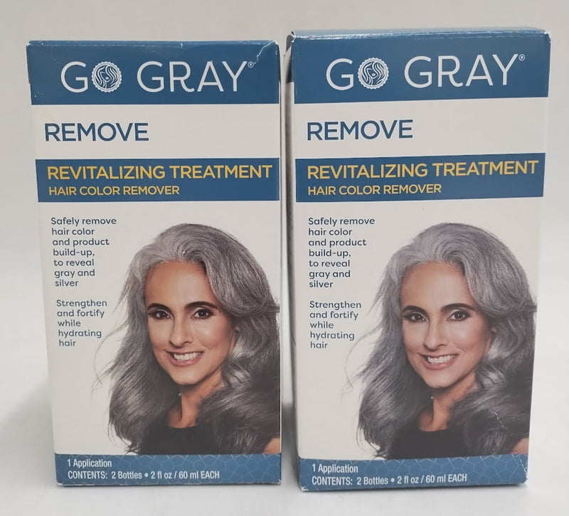 2 PACK Go Gray Color Remover Hair Treatment - Clear - 2 fl oz