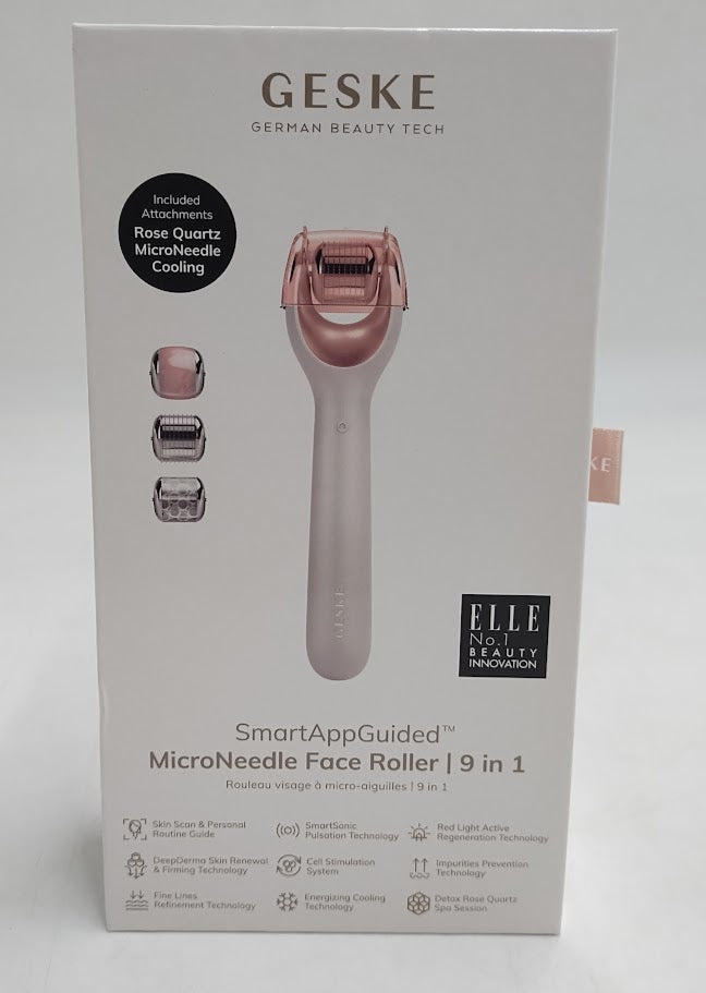 GESKE SMART APP GUIDED MICRONEEDLE FACE ROLLER 9 in 1 NEW & SEALED MR 923