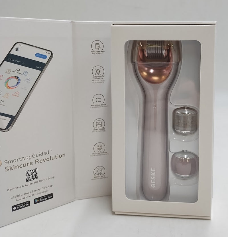 GESKE SMART APP GUIDED MICRONEEDLE FACE ROLLER 9 in 1 NEW & SEALED MR 923
