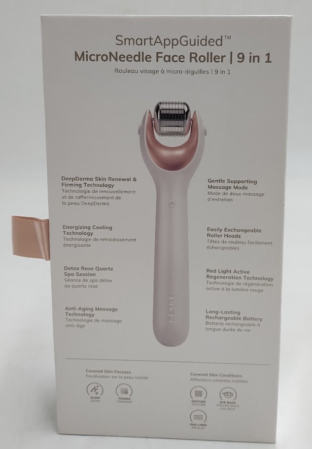 GESKE SMART APP GUIDED MICRONEEDLE FACE ROLLER 9 in 1 NEW & SEALED MR 923