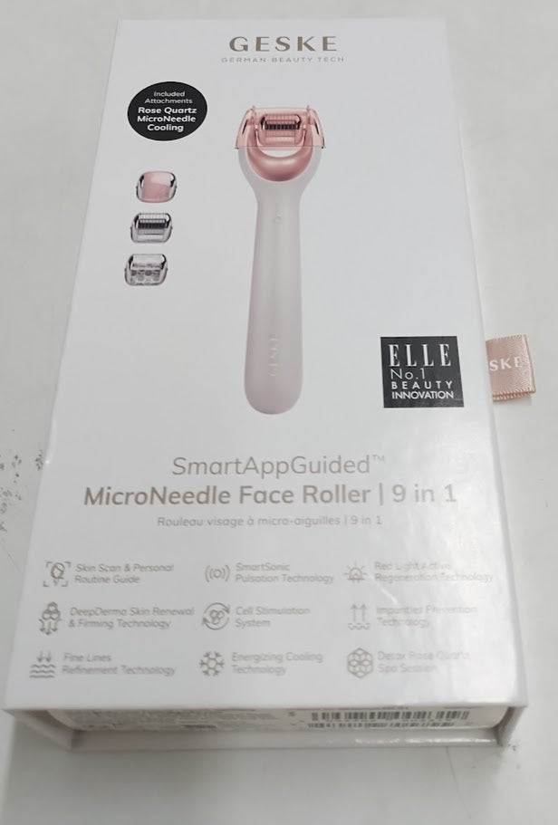 GESKE SMART APP GUIDED MICRONEEDLE FACE ROLLER 9 in 1 NEW & SEALED MR 923