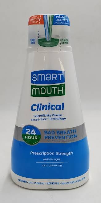 SmartMouth Clinical Activated Oral Rinse Mouthwash - 32 fl oz EXP: 02/2028