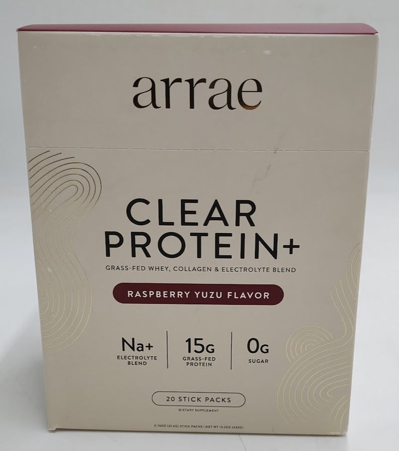 Arrae Clear Protein Natural Protein Supplement, Smooth Texture, Easy To Mix, 20 SERVING EXP:05/2027