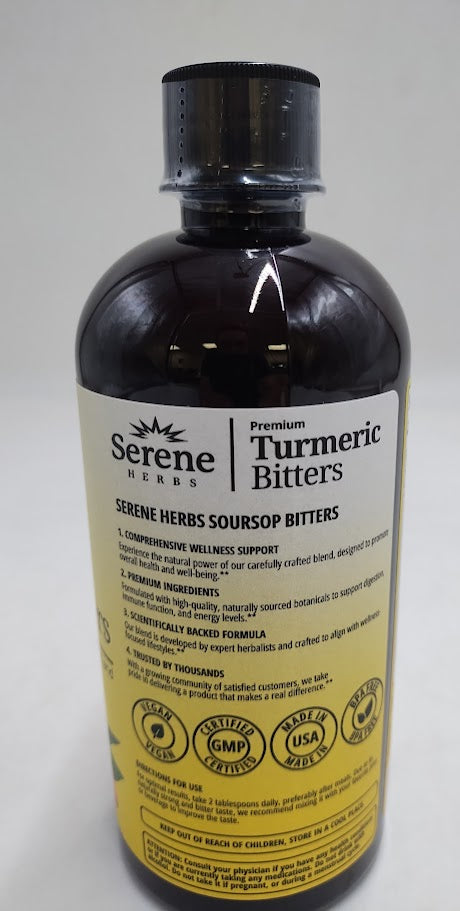 Serene Herbs Liquid Turmeric With Black Pepper 16Oz EXP: 11/2027