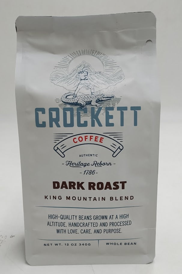 Crockett Whole Bean Coffee – Bold Dark Roast Whole Coffee Beans EXP: 12/2026