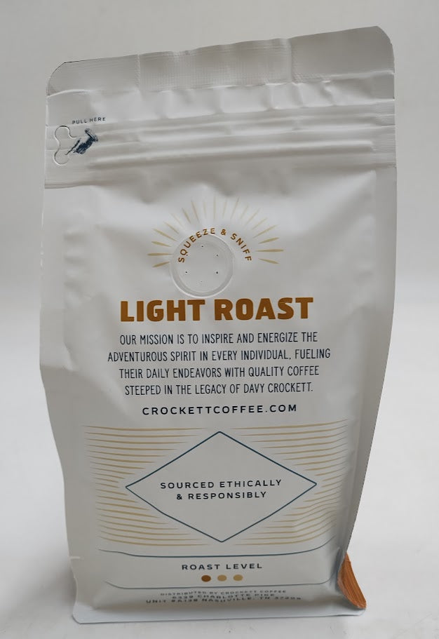 Crockett Whole Bean Coffee – Light Roast Whole Coffee Beans EXP: 11/2026