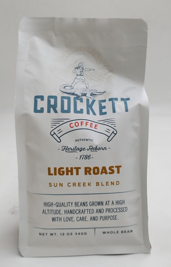 Crockett Whole Bean Coffee – Light Roast Whole Coffee Beans EXP: 11/2026
