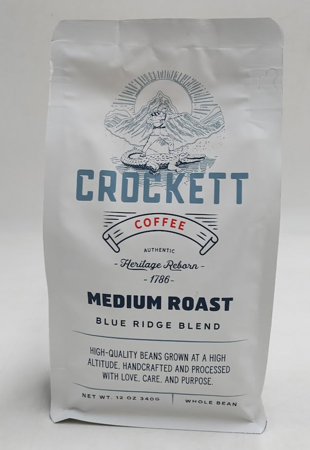 Crockett Whole Bean Coffee – Medium Roast Whole Coffee Beans EXP: 01/2027