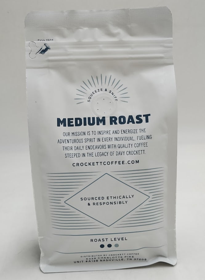 Crockett Whole Bean Coffee – Medium Roast Whole Coffee Beans EXP: 01/2027