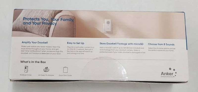 eufy Add-On Chime Plug-In for eufy Video Doorbell E340/C30/C31